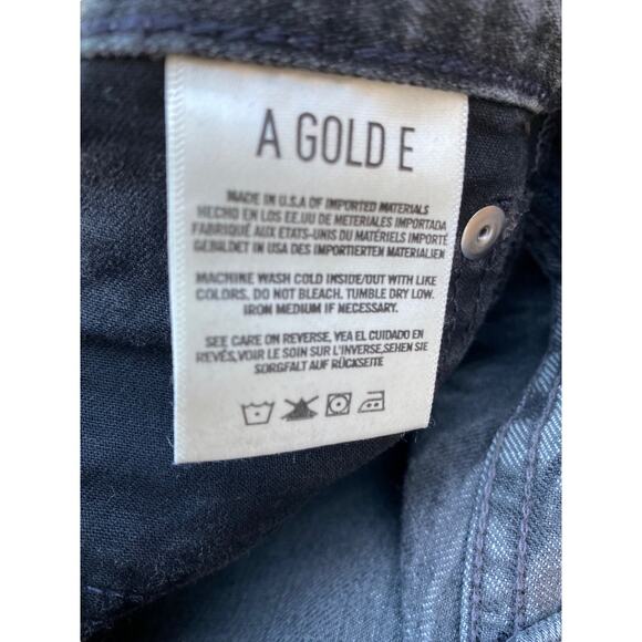 New Agolde Men Slim Fit Rockwell Gray Denim Distressed Destroyed Jeans Sz 32 - Picture 11 of 12